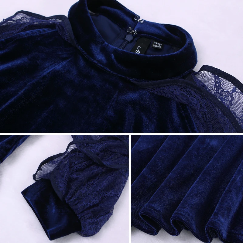 Коктейльные платья из бархата Алиса Пан AS05896 Винтаж с открытыми плечами