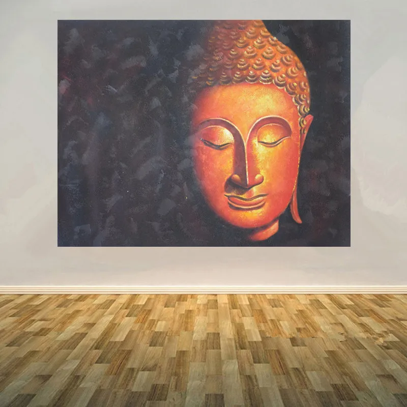 

Oil Painting Buddha Hand painted Wall art Picture Painting Canvas Home decor 75x100cm
