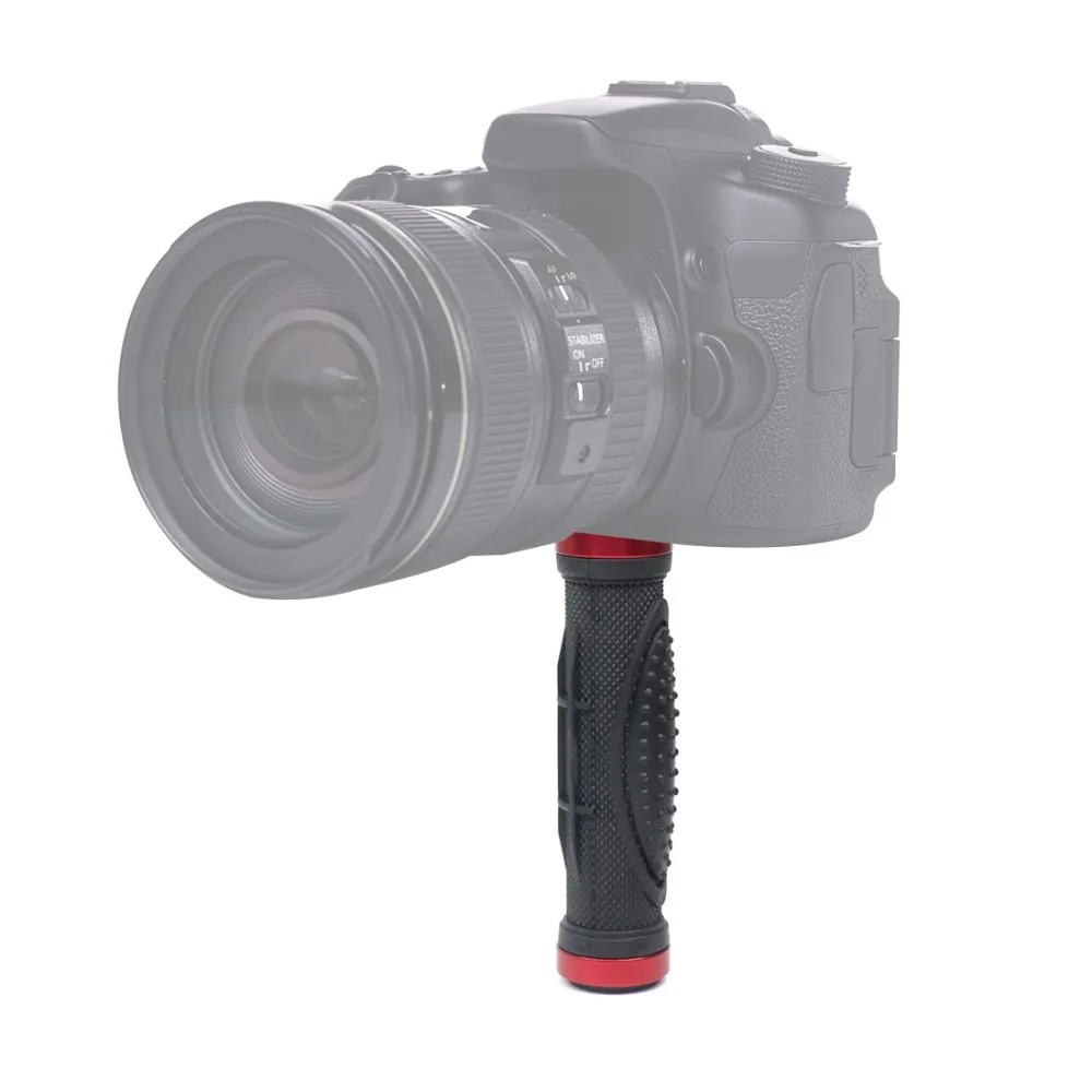 SLR DSLR Camera Rubber Handle Tripod Holder Small Handheld Stabilizer Flash Bracket Kit with 1/4 Screw Hole Photo Studio Parts |