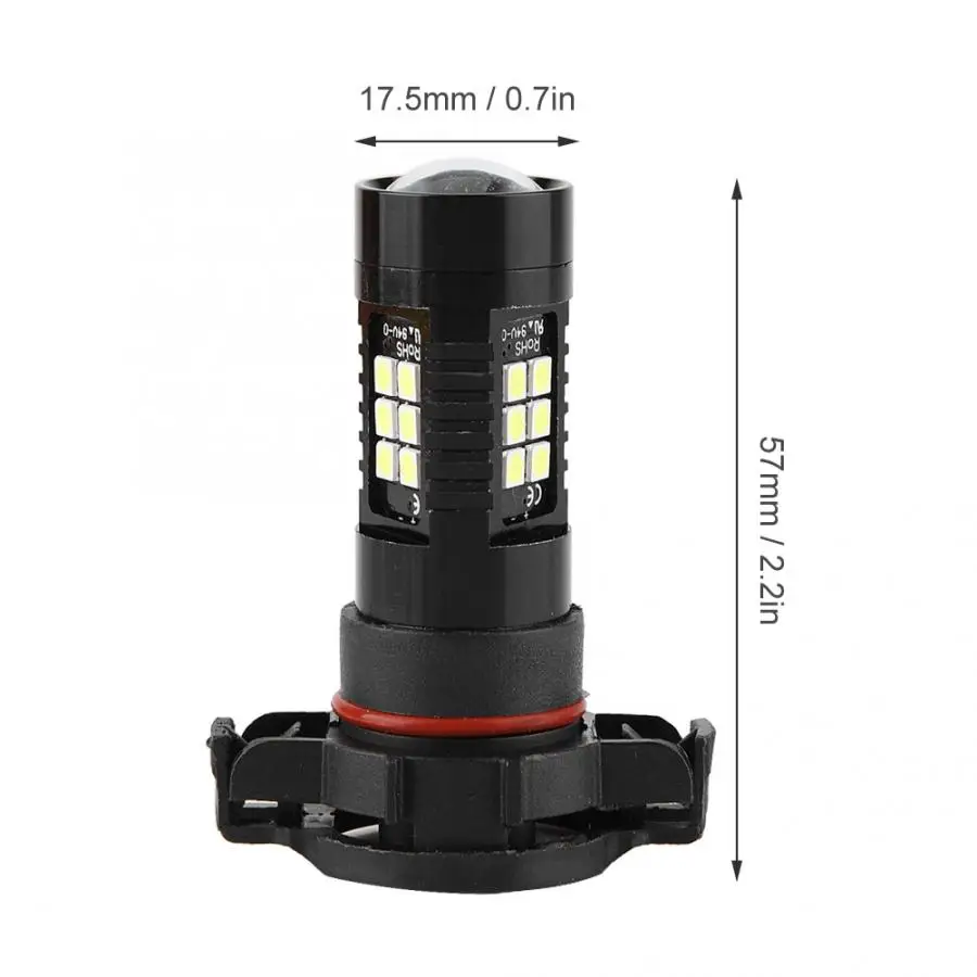 DC 12-28V H16 белая противотуманная лампа 21W 3030 SMD СВЕТОДИОДНЫЙ Автомобильный передний противотуманный фонарь дальнего света Лампа