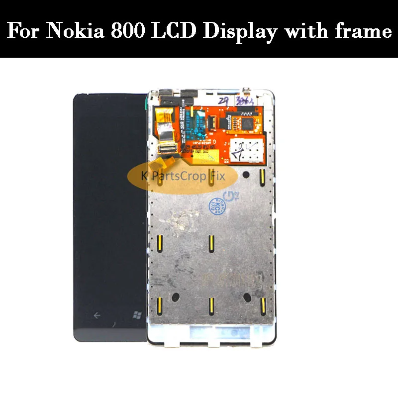 ЖК дисплей с рамкой для Nokia Lumia 800 сенсорный экран дигитайзером в сборе запасные