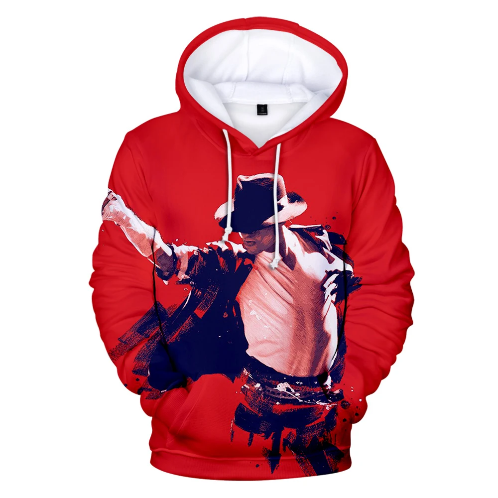 Michael Jackson Hooded Sweatshirt Male pullover Keep warm Hoody Singer Michael Jackson Hip Hop Harajuku Men Streetwear