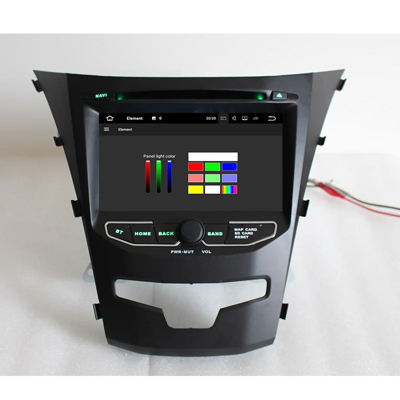 Автомобильный DVD плеер Lenvio 2 Гб ОЗУ Din Android 7 1 GPS навигация для Ssangyong Actyon Korando 2014 2015