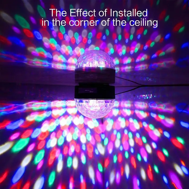 Дискотечный шар Strobe Light Вечерние огни Портативный 9 Цвета звуковая активация