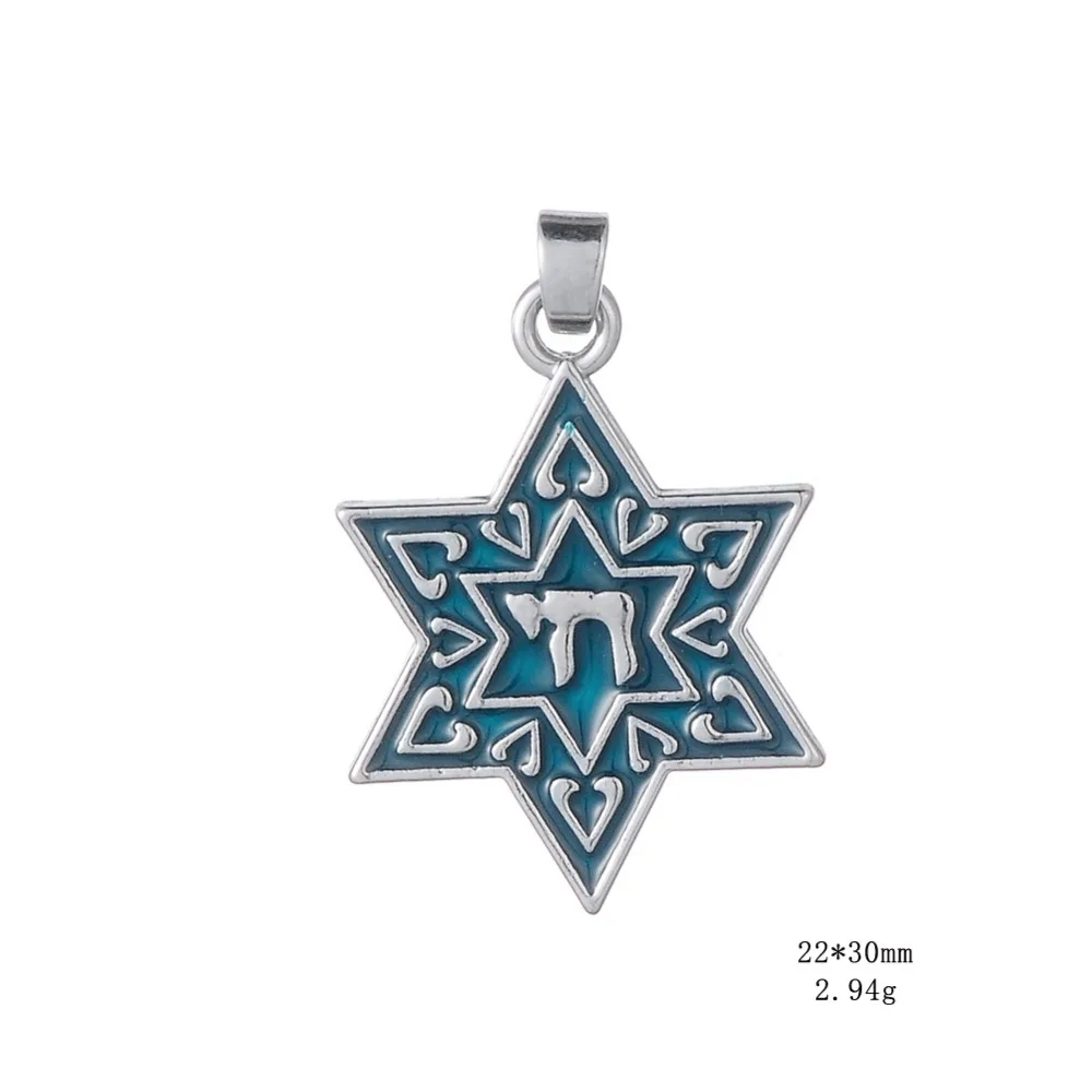 Колье с эмалью Моя Звезда Давида 10 шт.|star of david|star david pendantpendant enamel |