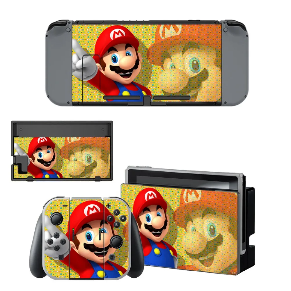 Игра Супер Mari o Кожа Наклейка для kingd переключатель Nintendo переключатель консоль контроллер виниловая наклейка кожный Чехол протектор Аксессуары