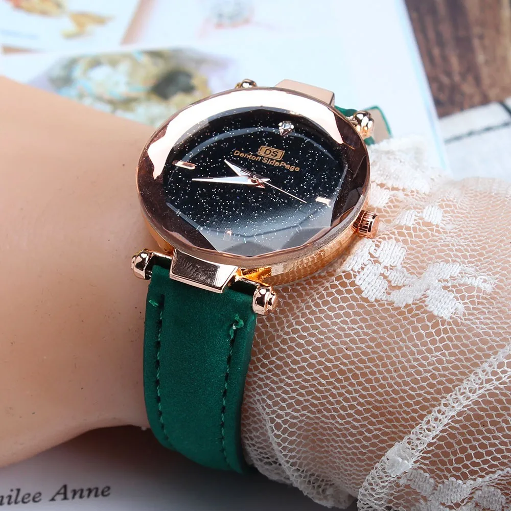 Женские наручные часы с кожаным ремешком повседневные кварцевые Reloj pulsera