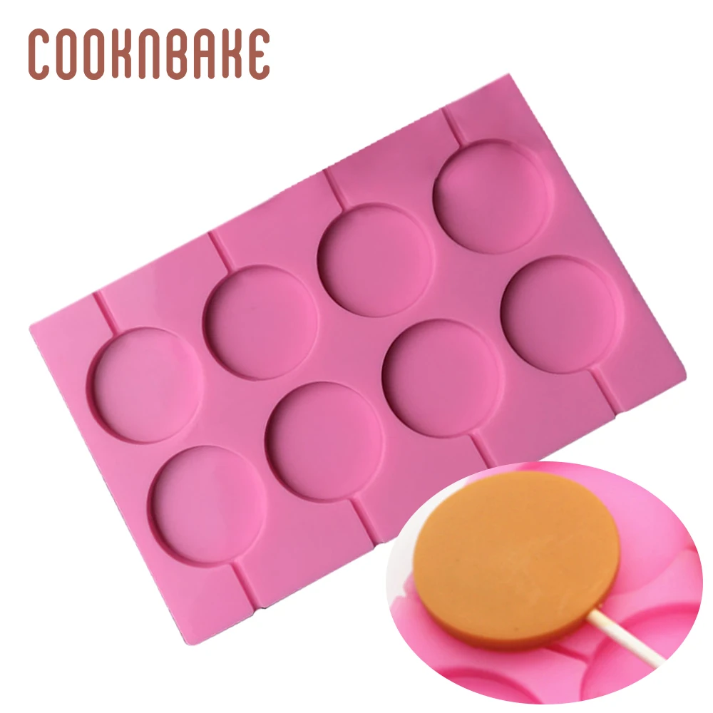 COOKNBAKE круглые силиконовые формы для леденцов Шоколад Конфеты помадка плесень торт выпечки Формы для выпечки инструмент конфеты печенье формы для леденцов