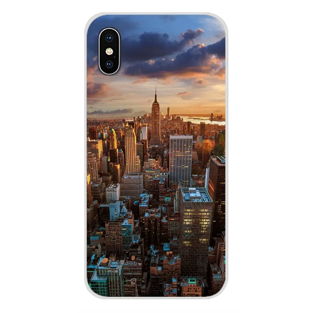 Красивый городской пейзаж для Motorola Moto X4 E4 E5 G5 G5S G6 Z Z2 Z3 G G2 G3 C Play Plus Аксессуары чехлы