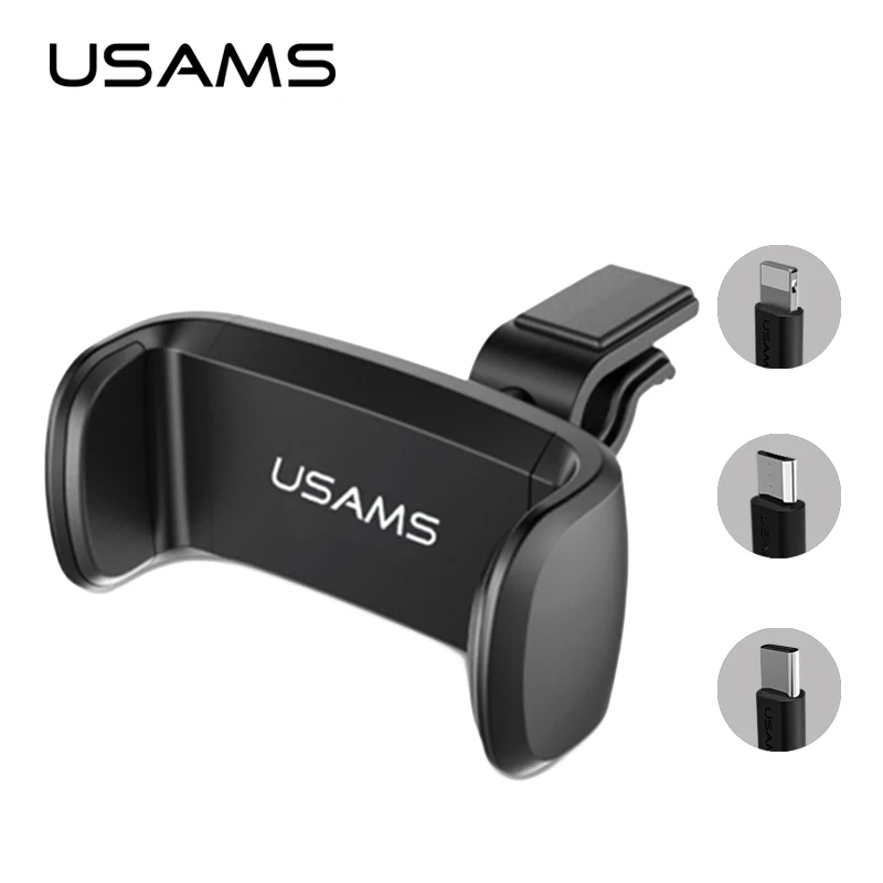 USAMS Автомобильный Держатель для iPhone Samsung 360 Градусов Поворотный Air Vent Mount Телефон