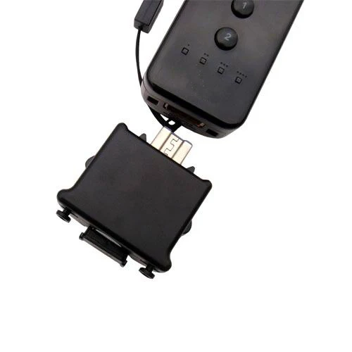 Черный чехол OSTENT Motionplus Motion Plus + силиконовый для Nintendo Wii с пультом дистанционного