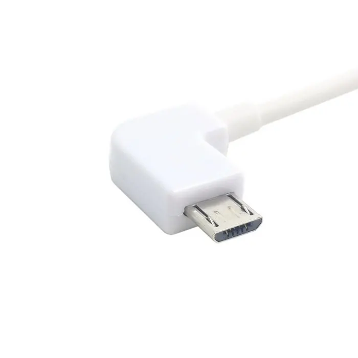 Левый Угловой 90 градусов Micro USB штекер к кабель для передачи данных 0 2 м 1 3 5