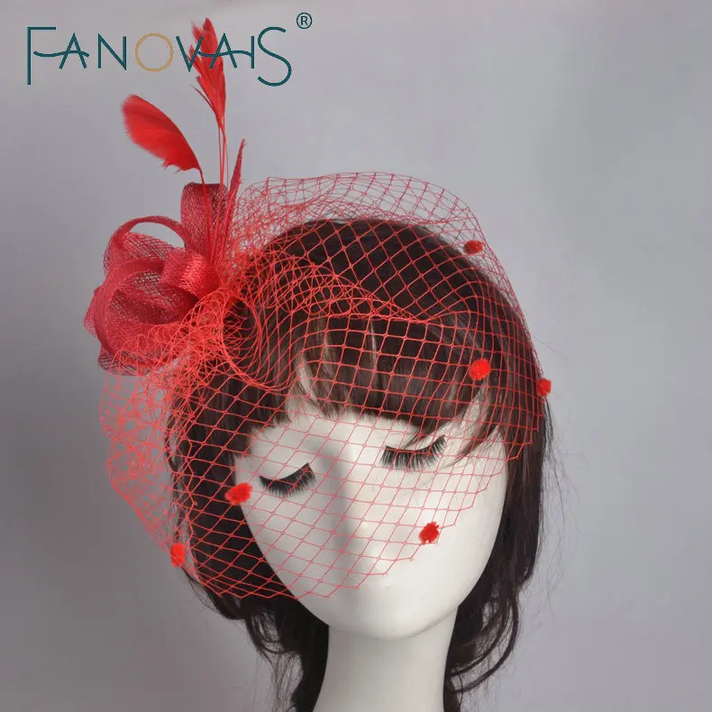 2019 Свадебные Чистой Вуаль Один-Слой Белый Женщины Короткая Фата Птичья Клетка