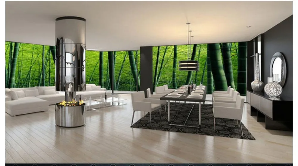 Бесплатная доставка 2015 новые нетканые обои на заказ гигантские бамбуковые