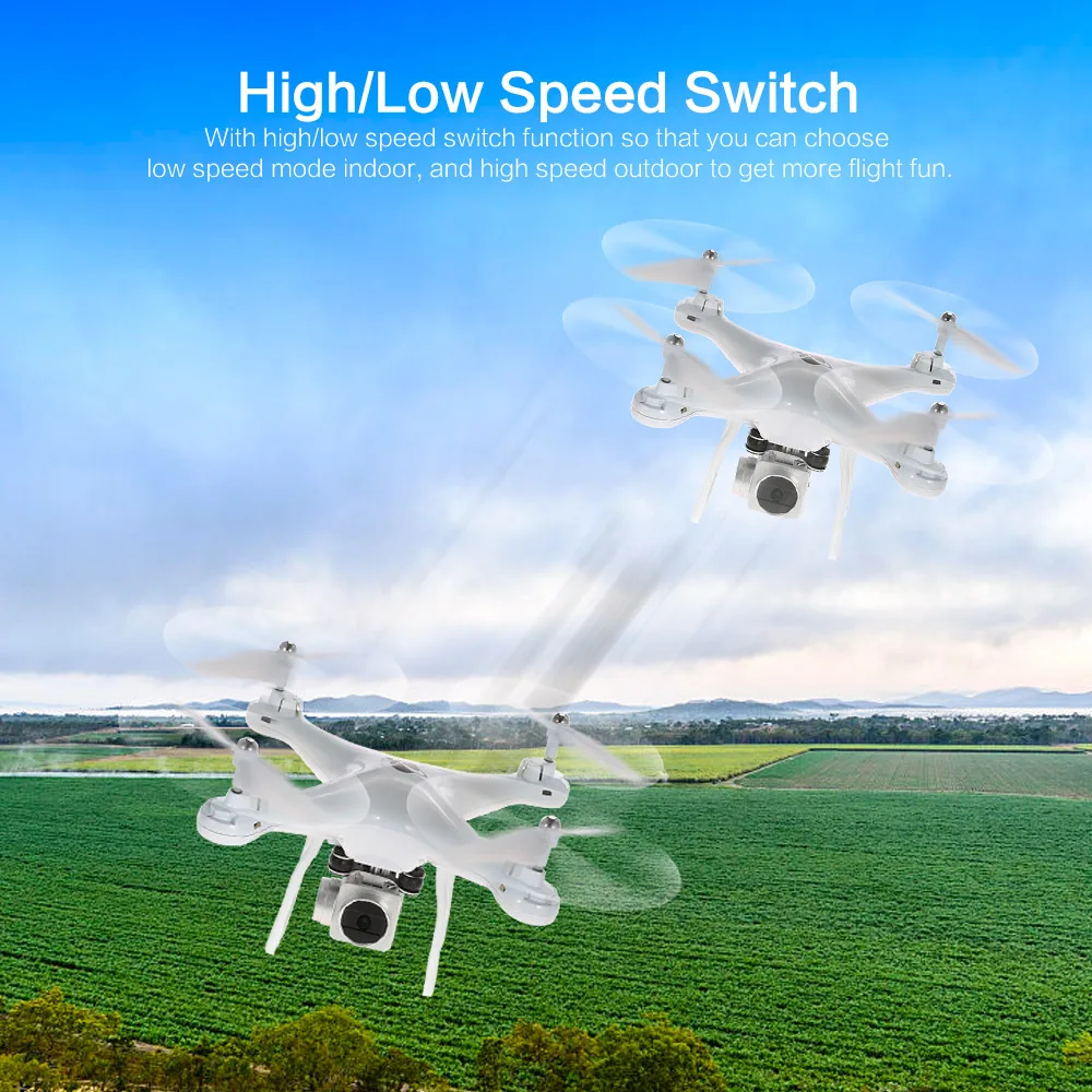 S10 2,4G 4CH 6-Axis Gyro WI-FI FPV 2.0MP Камера Дрон Квадрокоптер RC вертолета селфи высота над уровнем моря и возврата одной кнопкой Дрон RTF
