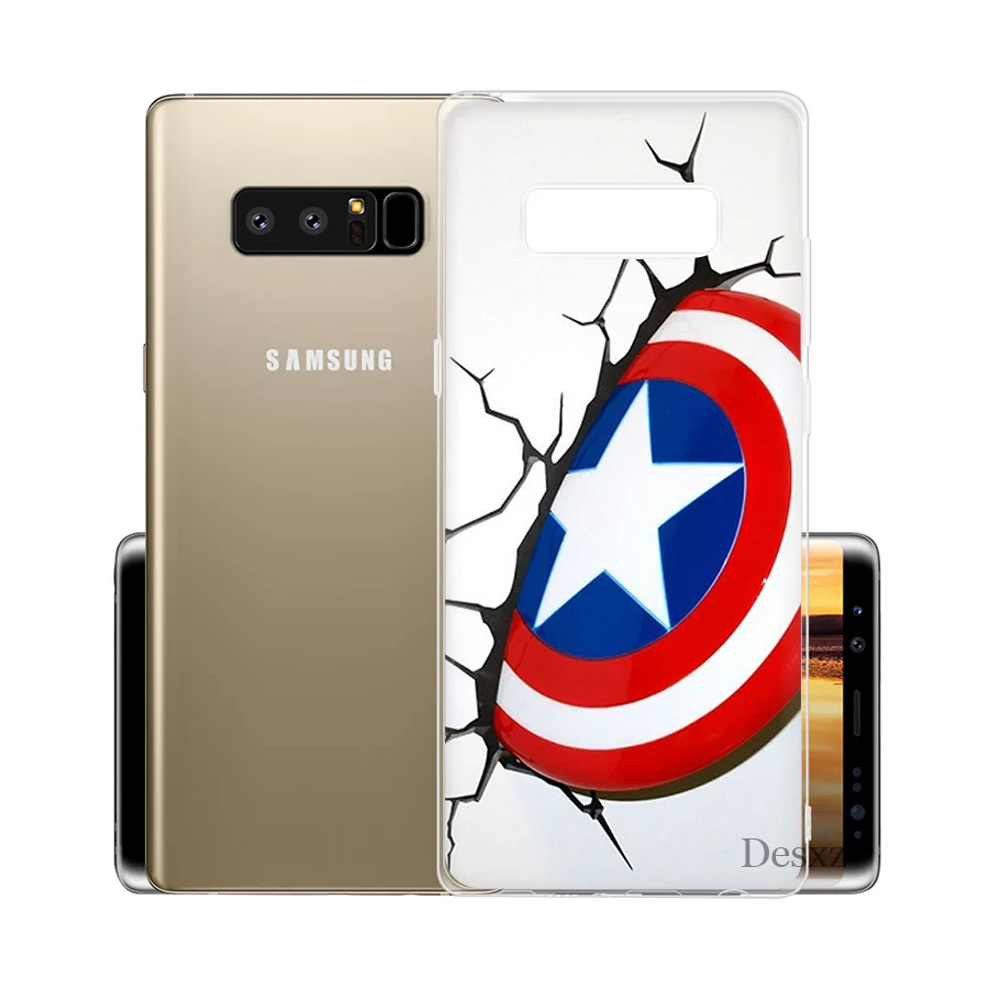 Phone Case Cover Captain America For Samsung Galaxy S3 S4 S5 S6 S7 Edge S8 S9 Plus Note 8 9 Cases | Мобильные телефоны и