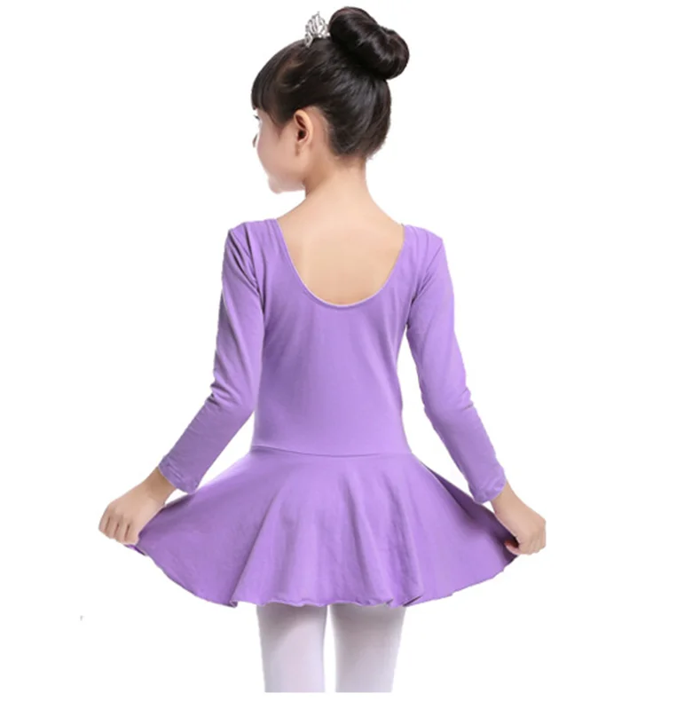Hot Sale Gymnastics Cotton Ballet Leotard Dress Toddler Girls Dance Wear Practice Clothes For Kids |