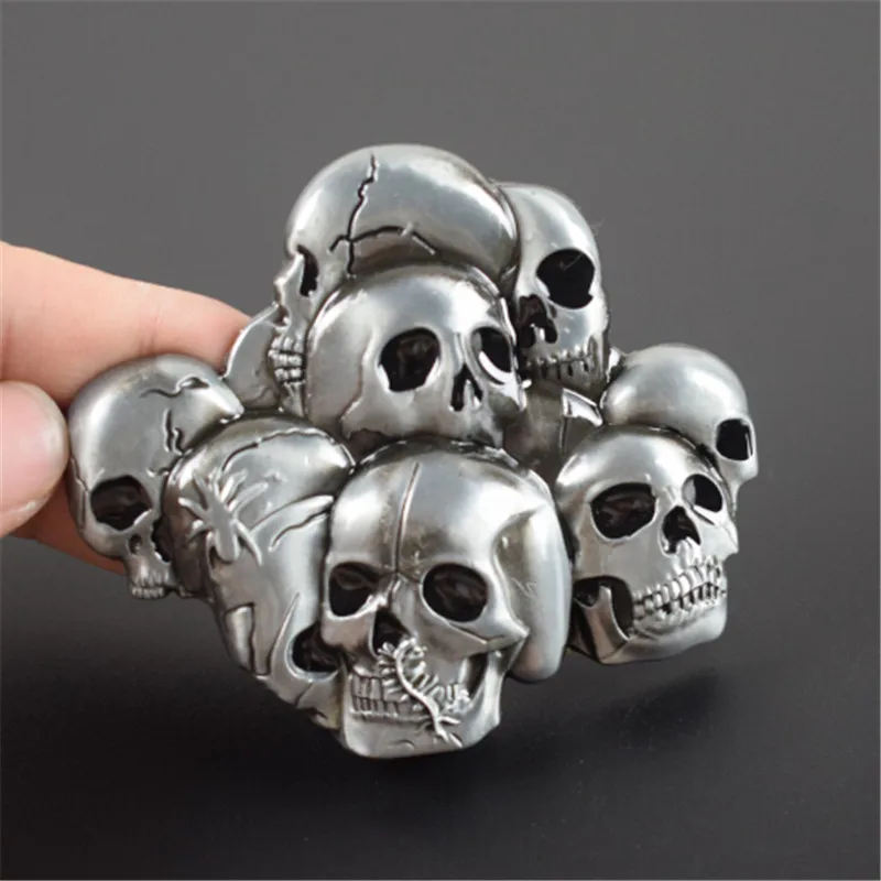 Для женщин Мужская одежда ковбой пряжки ремня Аксессуары Роскошные черепа hallowmas