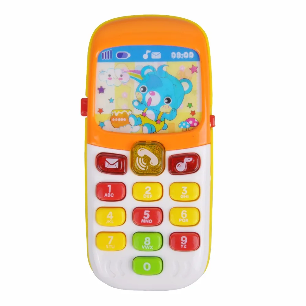 Dewel детский телефон электрические игрушки для детей мальчиков и девочек телефоны