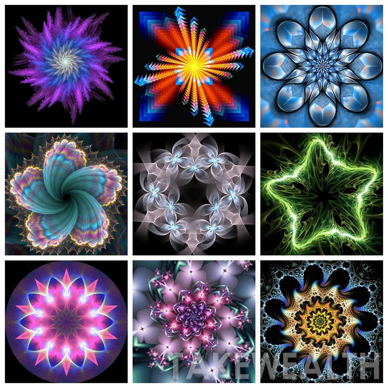 

Square/Round Resin Rhinestone Diamond Drawing 5D Diamond Embroidery Fantasy Flower Cross Stitch Diamond Mosaic Painting l684