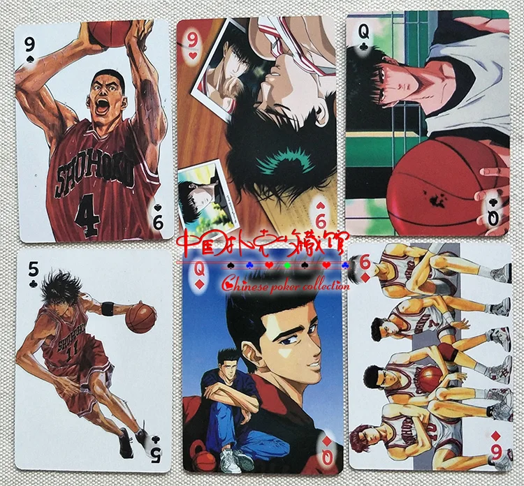 Новые милые бумажные игральные карты для покера из мультфильма SLAM DUNK
