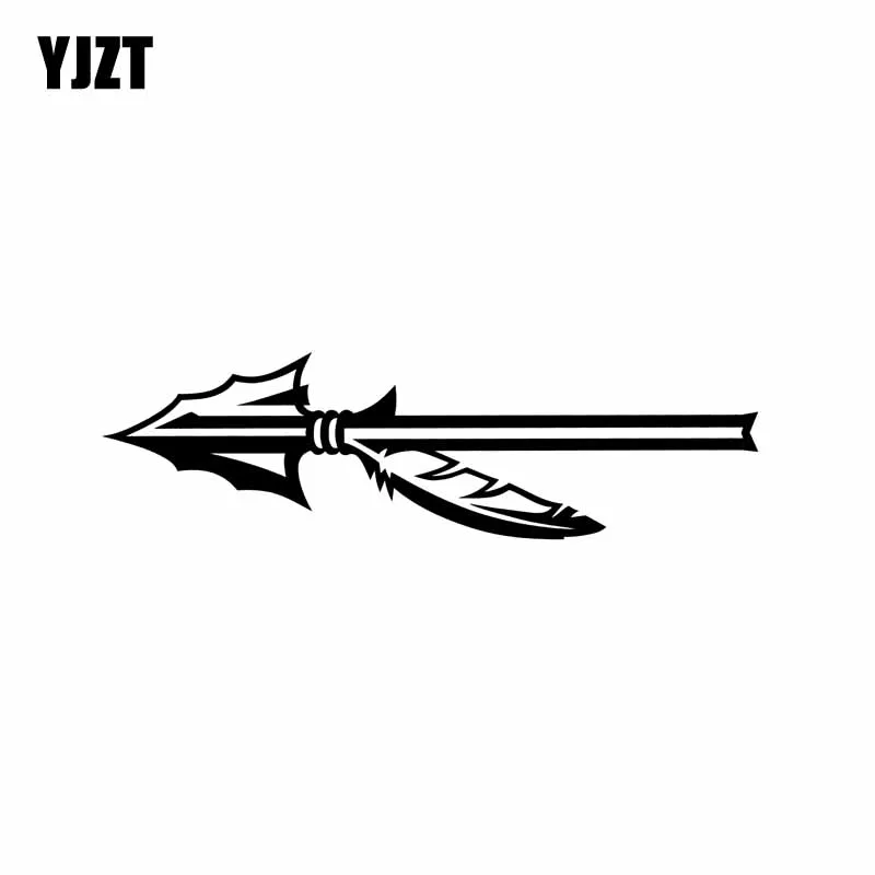 

YJZT 13.7CM*3.9CM ARROWS Vinyl Decal Funny Car Sticker Black/Silver C10-01998