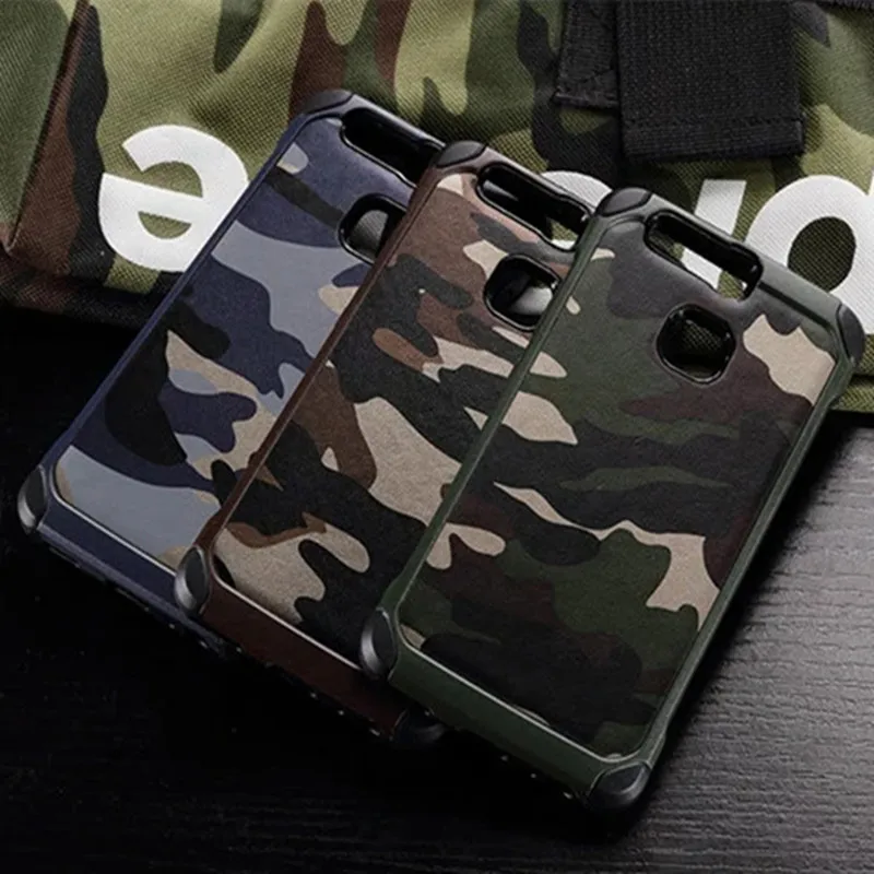 Army Camo Camouflage Back Cover For Huawei P9 P8 P10 Lite 2017 Hard Plastic Soft TPU Armor Case P20 Pro Plus |