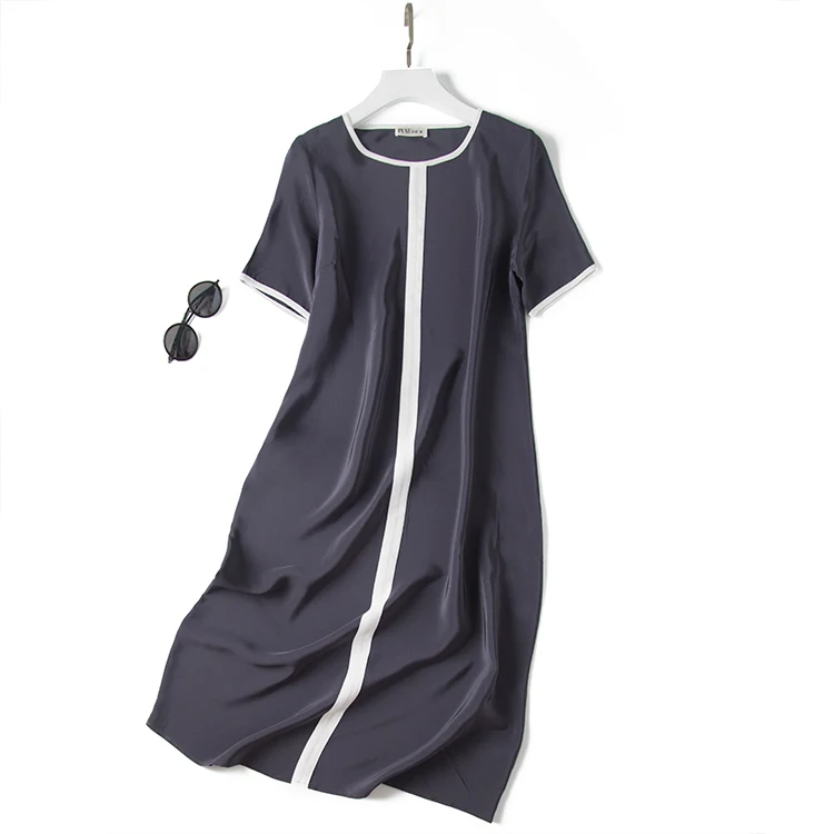 2020 Новое шелковое платье 19 momme с оборками|silk dress|stitch dressdresses dress |