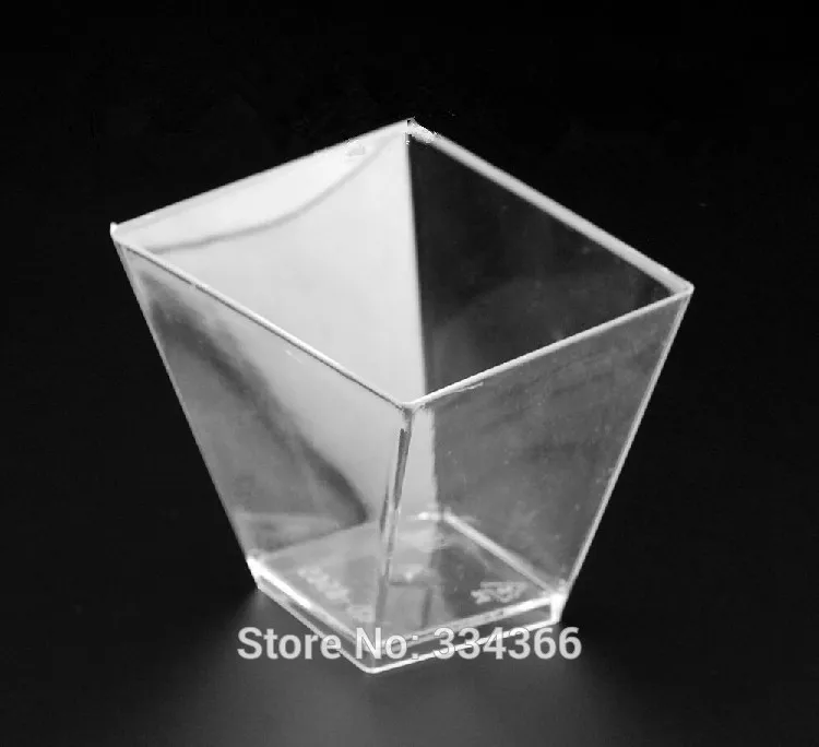 

100 pcs/lot 5OZ Hard Plastic Disposable Cup150ml Dessert Cake Cup Plastic Drinkware Fit Festival Wedding Party Event