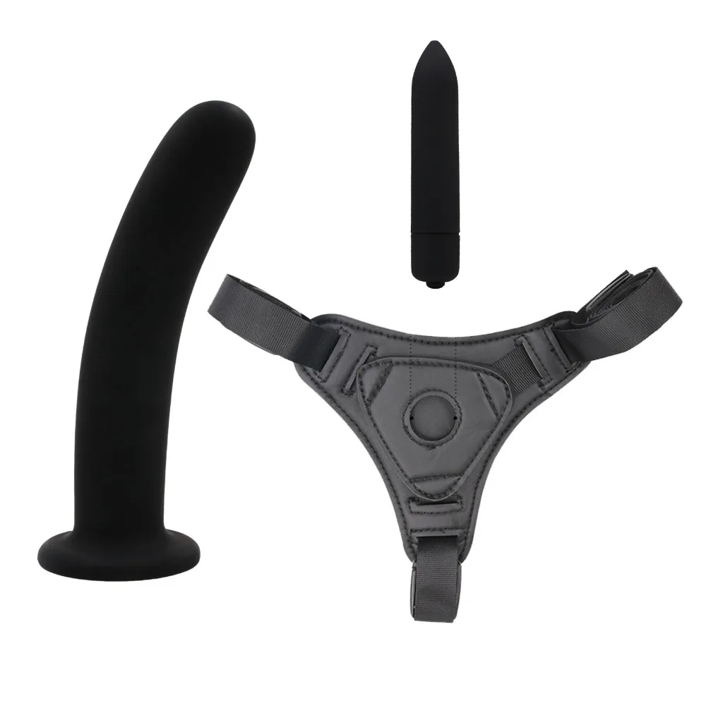 Реалистичный фаллоимитатор YEMA 3 шт. гладкий сенсорный страпон с 10 режимами мини