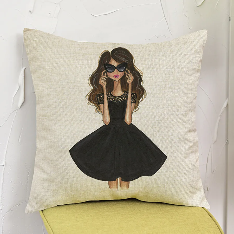 Лидер продаж 2019 модная декоративная подушка с длинными волосами для женщин и