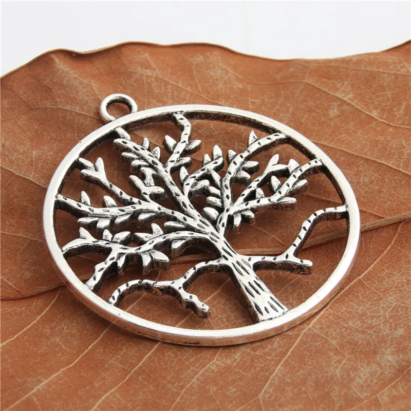 2 шт. серебряные подвески в виде дерева|Подвески| |