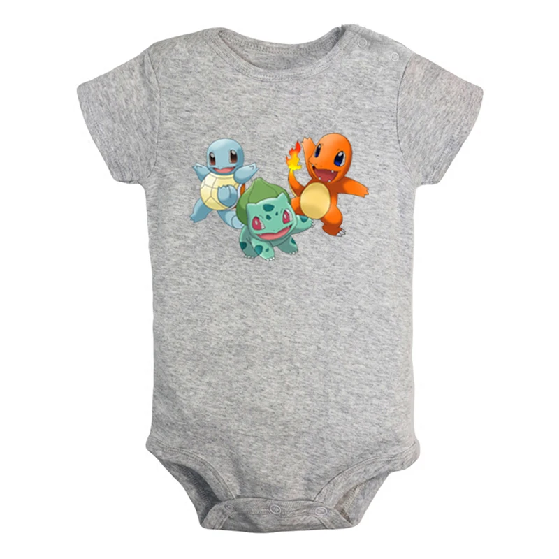 JaBaby574GD Мультфильм Charmander Charmeleon Charizard Покемон дизайн для новорожденных мальчиков и девочек униформа-комбинезон с принтом для младенцев - Цвет: JaBaby574GD