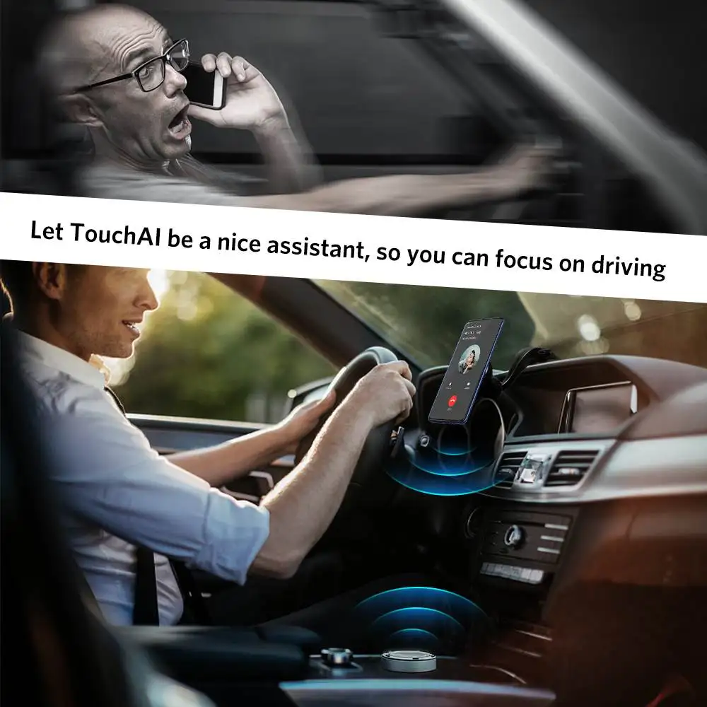 Tsumbay Ai01 TouchAI bluetooth автомобильный комплект свободные руки беспроводной в автомобиле управление для смартфона музыкальный плеер навигация Универсальный