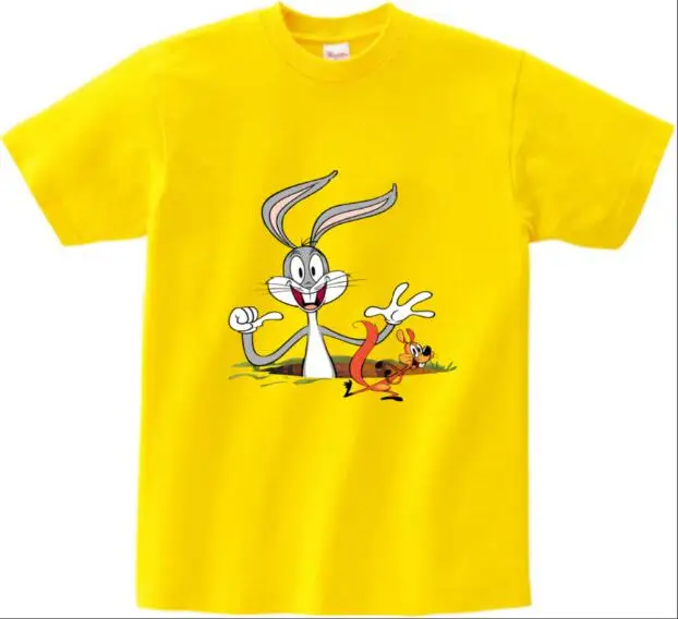 yellow Новая футболка Looney Tunes, Тасманский Дьявол, футболка с принтом «Sorry Not My Day To Care», Детская футболка с короткими рукавами, популярная летняя рубашка для маленьких мальчиков, MJ - Цвет: yellow