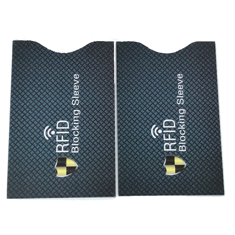 12 шт. RFID блокировочные рукава противоугонные RFID карты протектор RFID блокировочный рукав для мужчин/женщин идентификационная защита от кражи