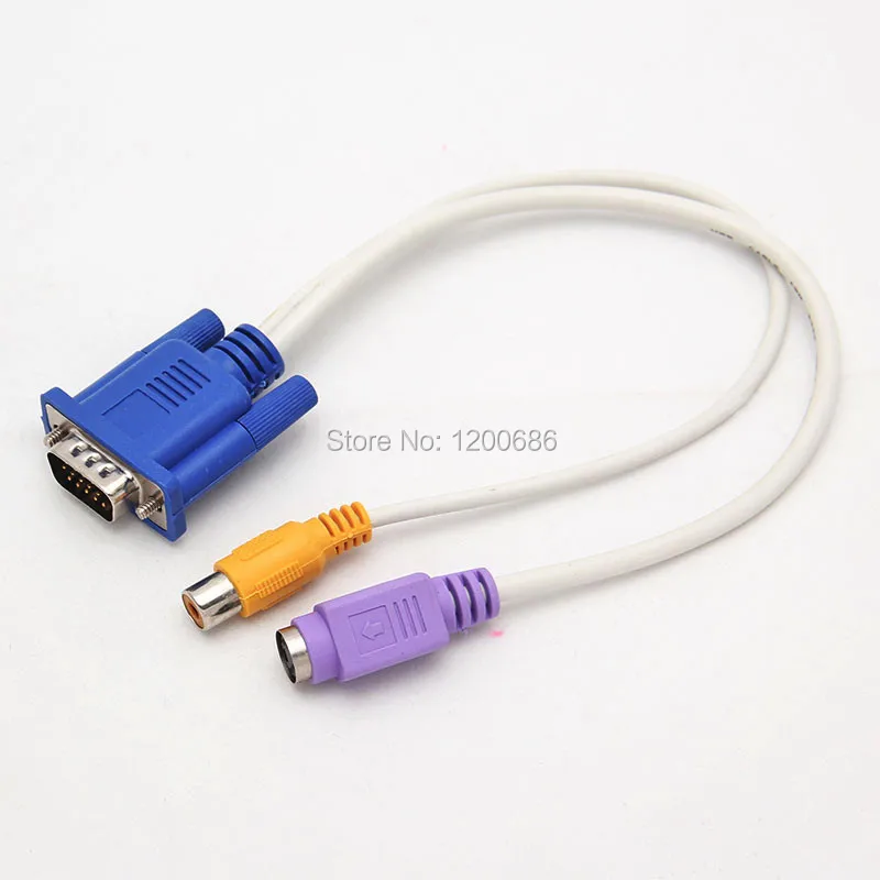 15 Pin Sub D VGA SVGA к RCA s видео адаптер конвертер кабель|svga svga|svga to svgasvga vga |