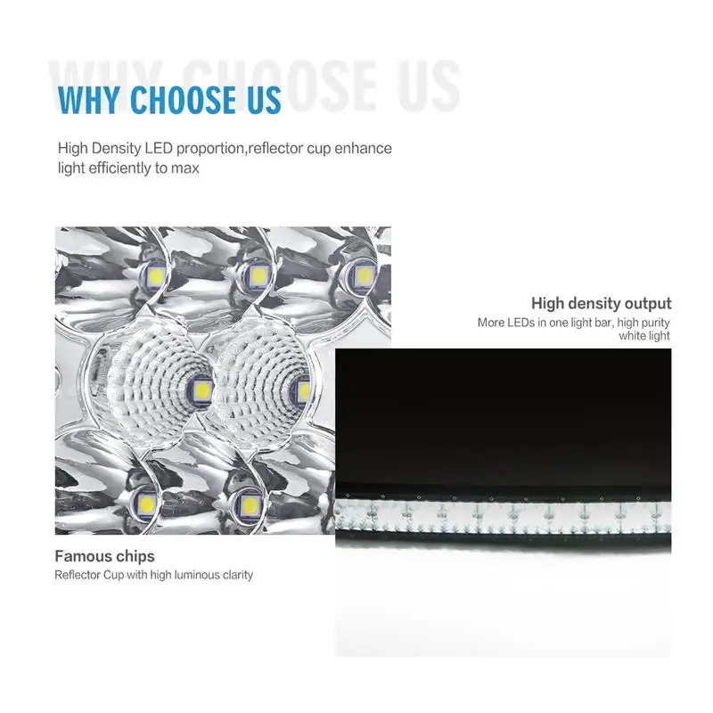 Oslamp 3 ряда 1" 22" 3" 50" изогнутый СВЕТОДИОДНЫЙ светильник бар внедорожный точечный+ комбинированный луч потока Светодиодный рабочий светильник 4x4 внедорожник Грузовик 12 В 24 В
