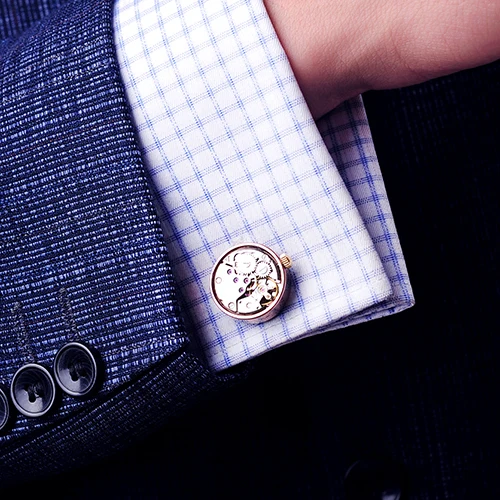 KFLK ювелирные изделия рубашка запонки для мужчин бренд манжеты кнопки часы