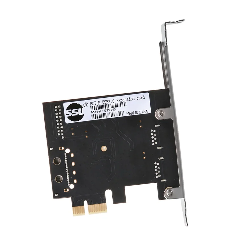 Внешнее 2 Порты USB 3 0 + внутренний 19 контактный разъем PCI Express x1 карты контроллера 100