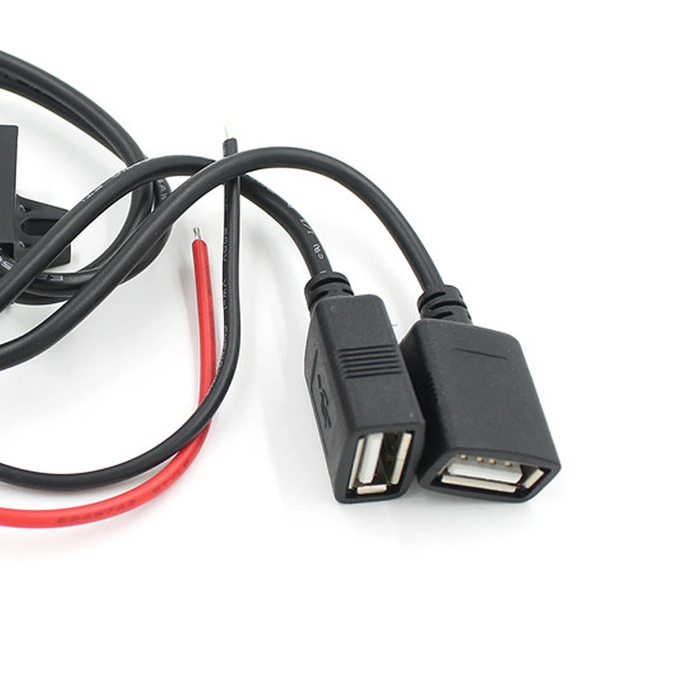 Двойной 2 USB автомобильный преобразователь DC-DC мощность автомобиля 12 В до 5 3 А 15 Вт