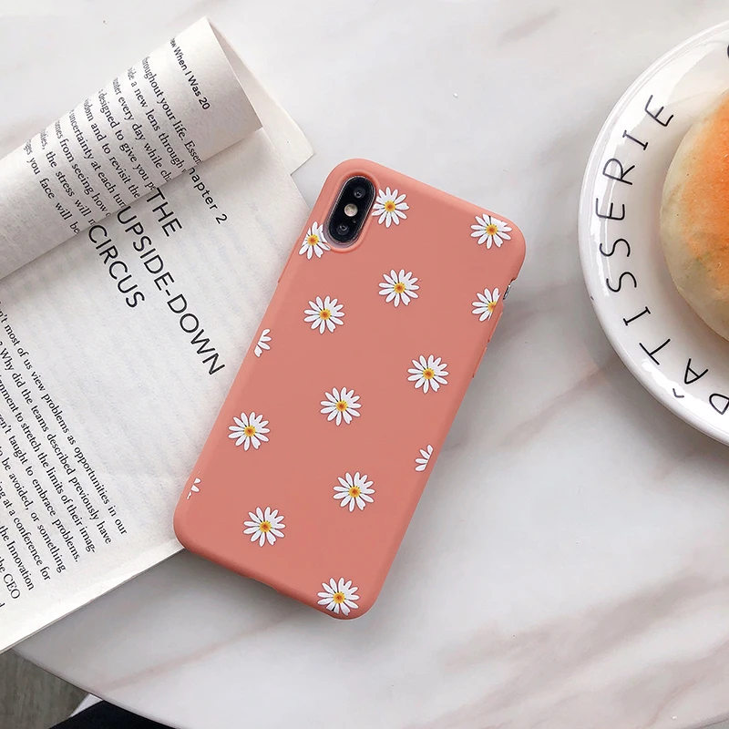 Чехол Ottwn для iPhone 11, милый чехол для телефона с ромашками для iPhone 6, 6 S, 7, 8 Plus, X, XR, XS Max, 11, мягкий силиконовый Шикарный чехол-накладка