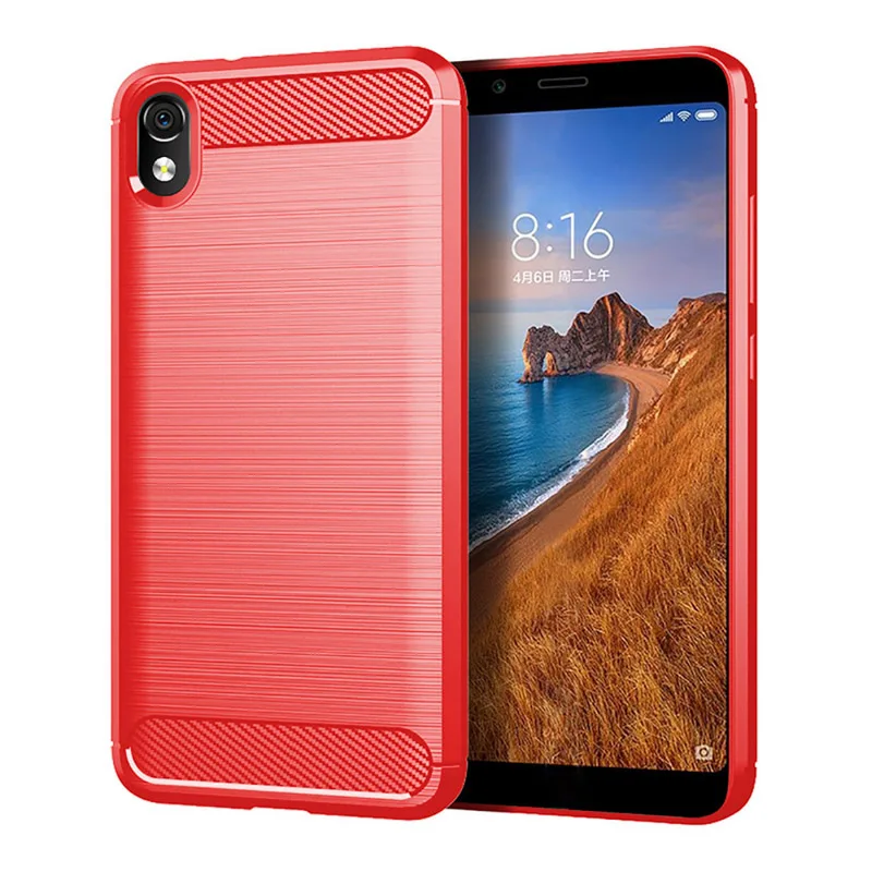 Red Армированный прочный силиконовый чехол для Xiao mi Red mi Note 8T 8 Pro 7 6 5 8A 7A GO S2 K20 чехол s mi A3 9 Lite Note 10 SE A2 mi 9T чехол - Цвет: Red
