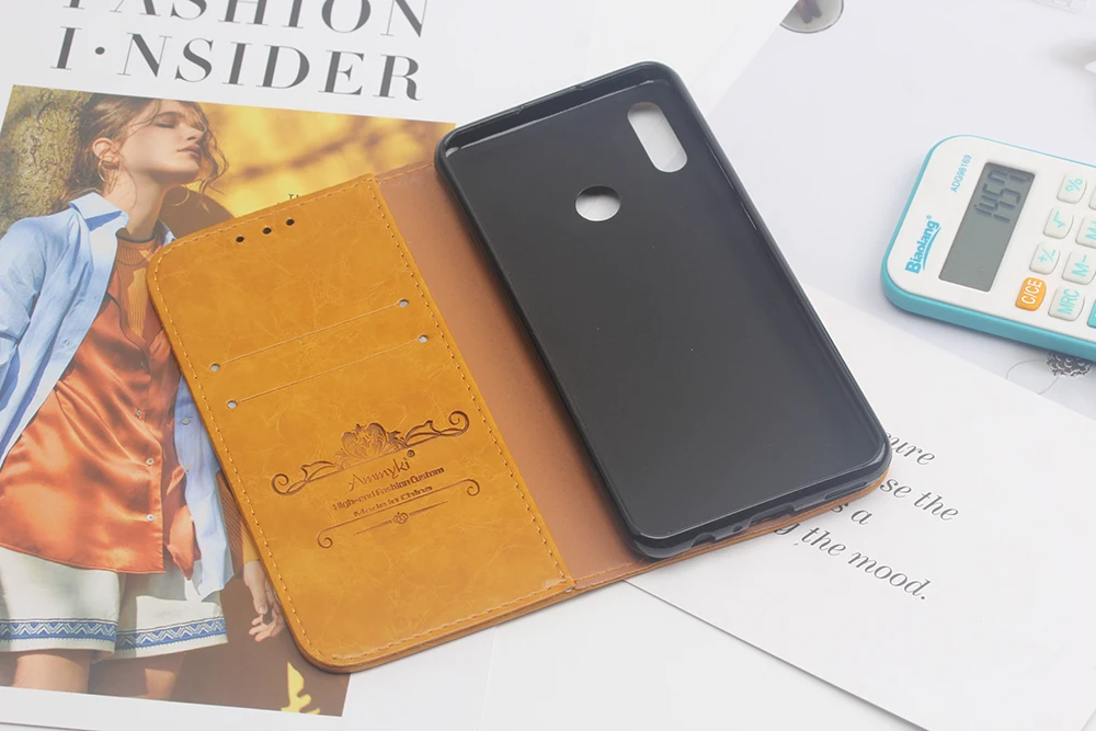 AMMYKI 6,21 'для huawei P Smart чехол Обложка на заднюю панель из искусственной кожи 6,21' для huawei P Smart POT-LX1 POT-LX3 POT LX1 PSmart чехол