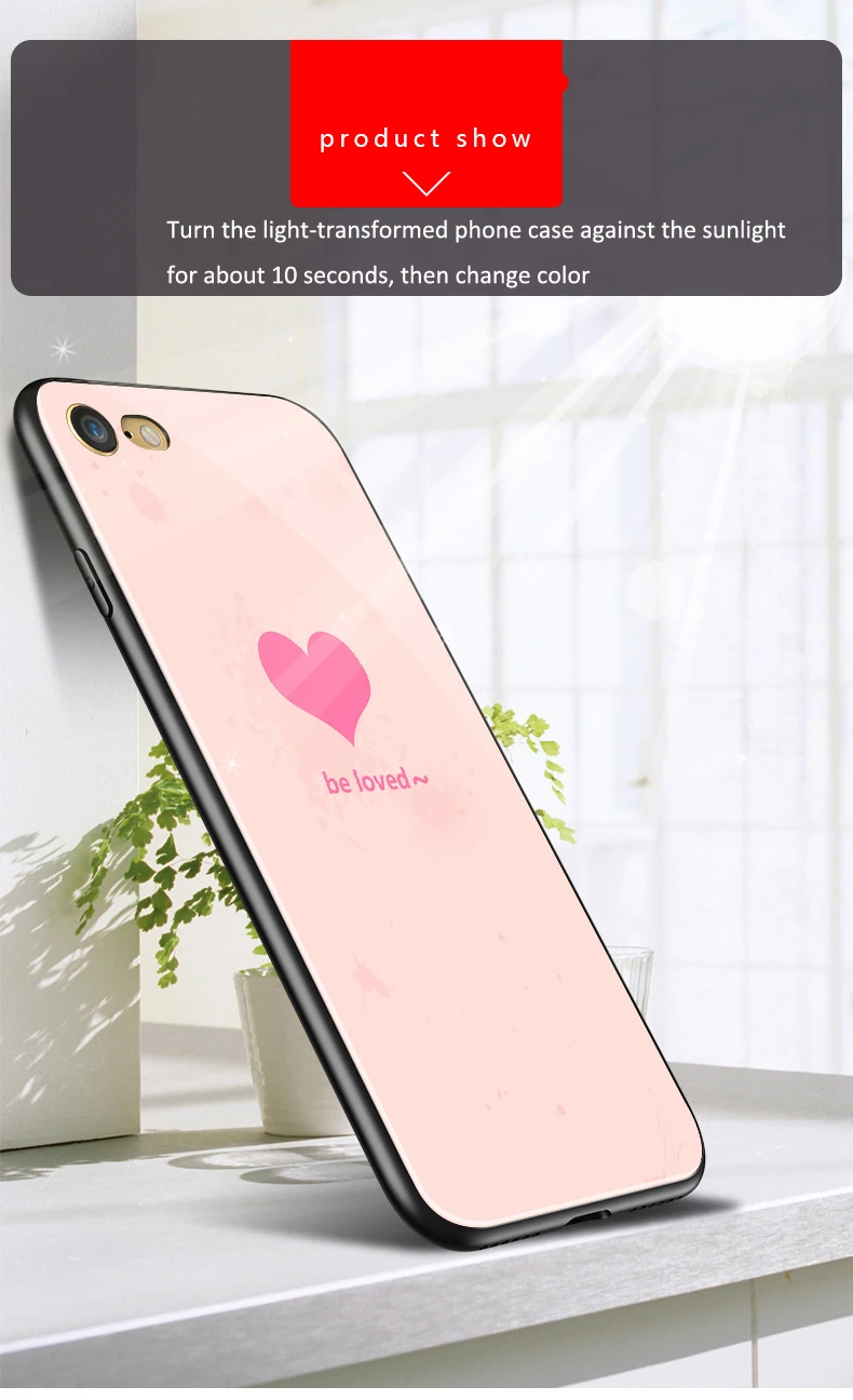 Apsudev свет меняется чехол для iphone X 7 Plus 8 плюс окрашены задняя крышка мягкая TPU 6 S
