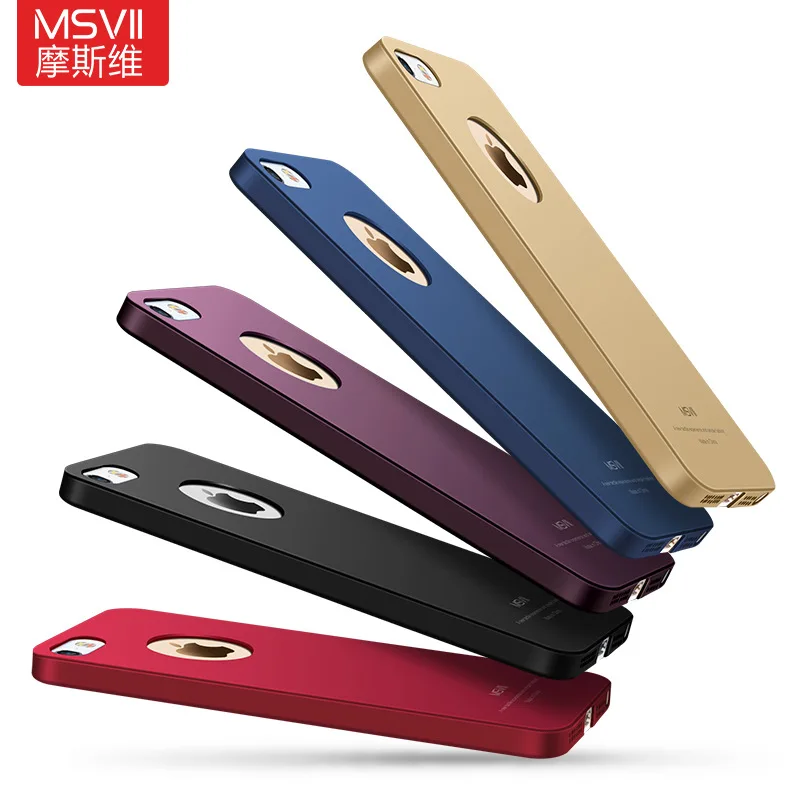 Роскошный чехол MSVII для iphone SE жесткий чехол-накладка из поликарбоната Apple iPhone 5 S E