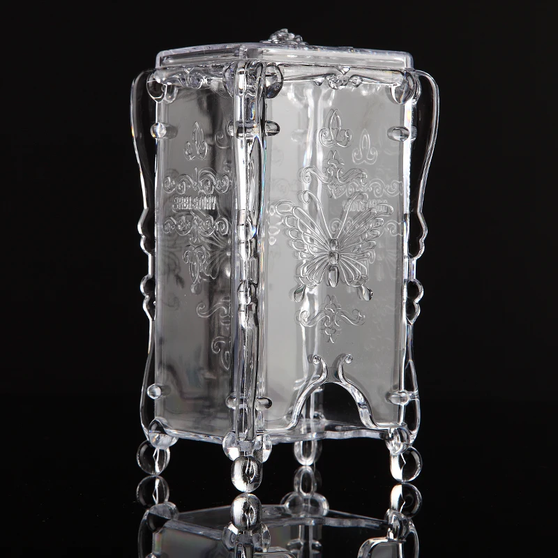 Monja прозрачный дизайн ногтей ватные подушечки обертывания пустой Органайзер