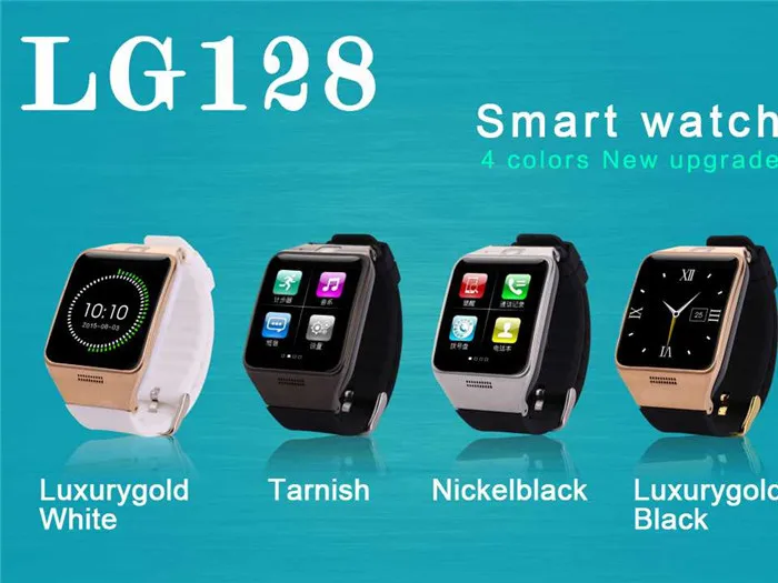 LG128 Смарт-часы носимые с NFC GPS Поддержка sim-карты 1.3mp камера Удаленный захват