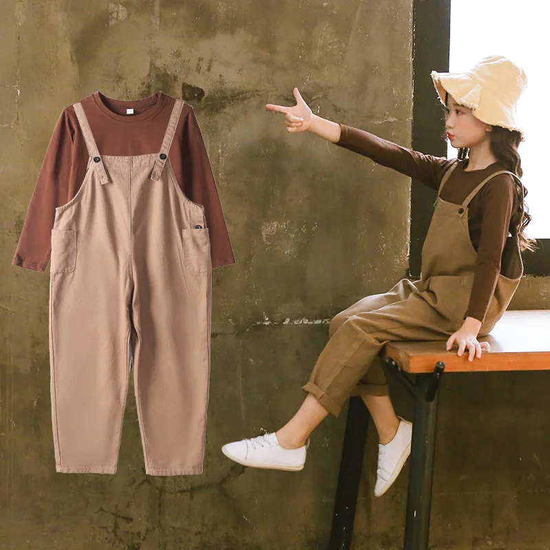 

2018 new spring autumn/winter/summer Girls Kids Boys Sling suit comfortable cute baby Clothes Children Clothing
