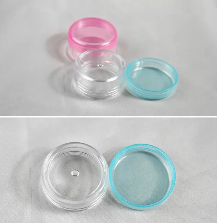 100pcs 10g 10ml Clear Cosmetic Empty Container Jar Pot Eyeshadow Makeup Cream Lip Balm Refillable Bottles Plastic Mini bottle | Красота и